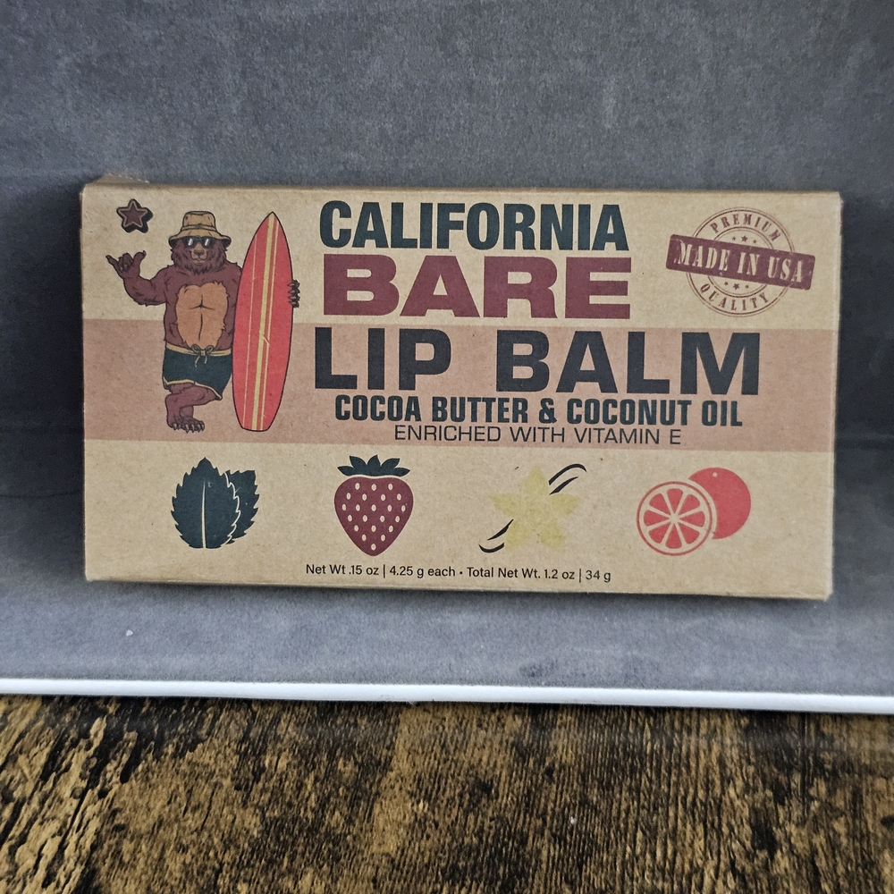 Lip Balm, 8pk, California Bare